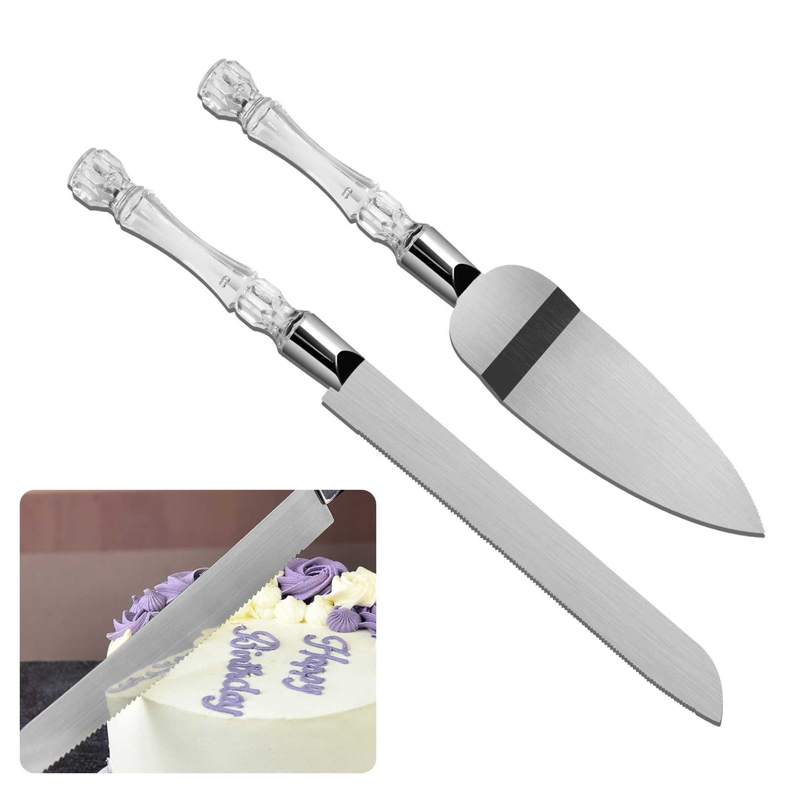 Offset Spatula Set - Nóż do ciasta i zestaw serwerów