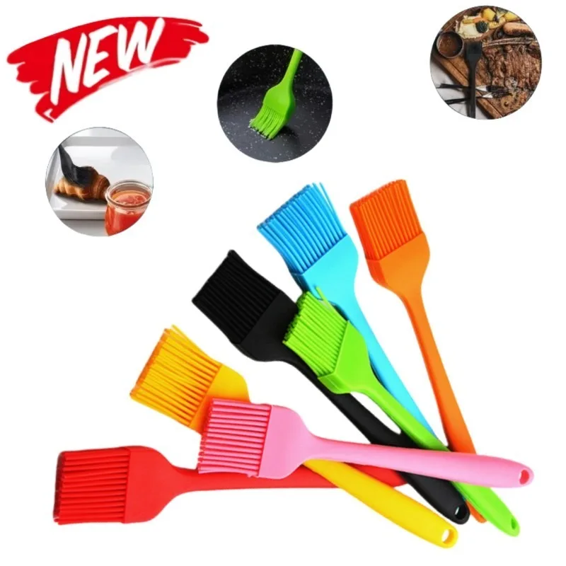 Kitchen Baking Utensils - Silikonowy pędzel do grillowania, odporny na