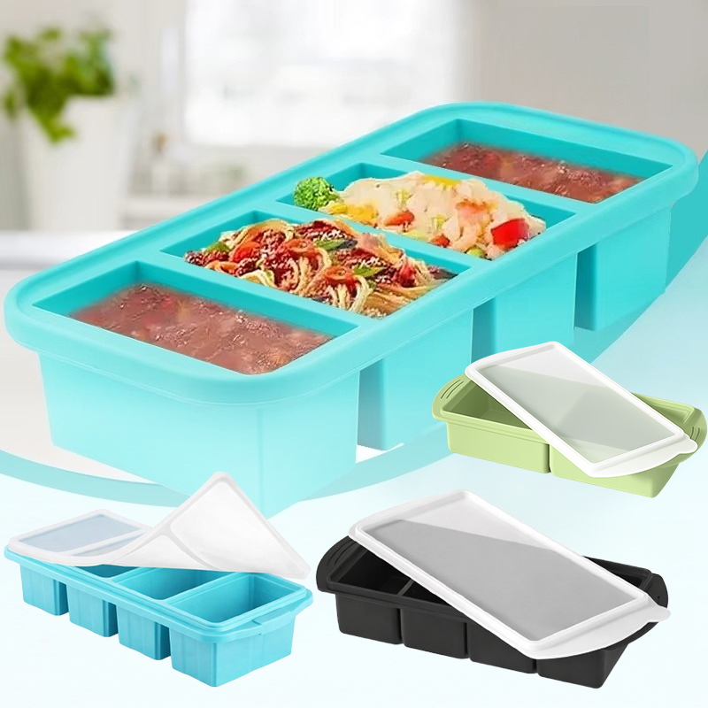 Kitchen Baking Storage Containers - Duża silikonowa forma do kostek lodu