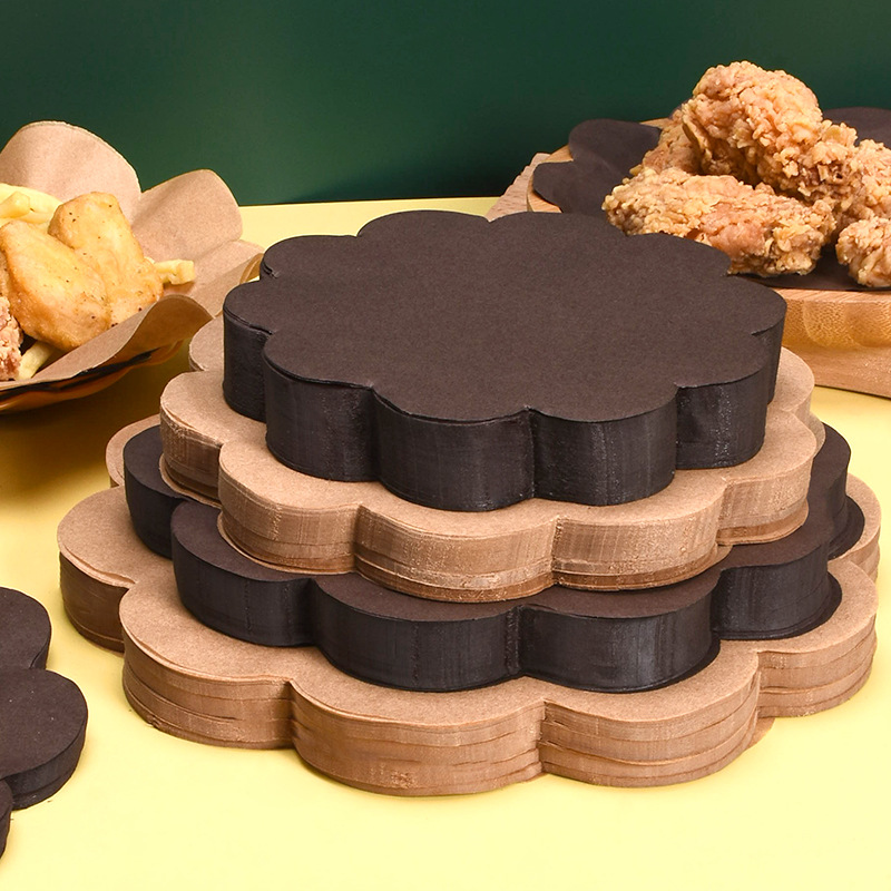 Kitchen Paper For Baking - 100 sztuk jednorazowa koronka tłuszczoodporny papierowy