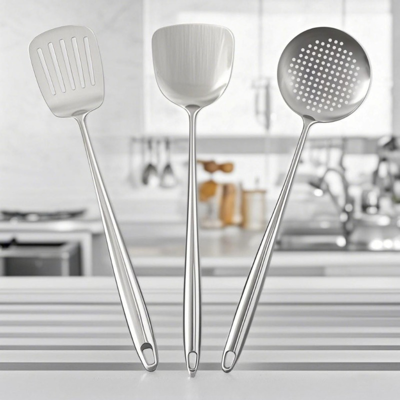 Offset Spatula Set - Łopatka do woka i chochla, łyżka