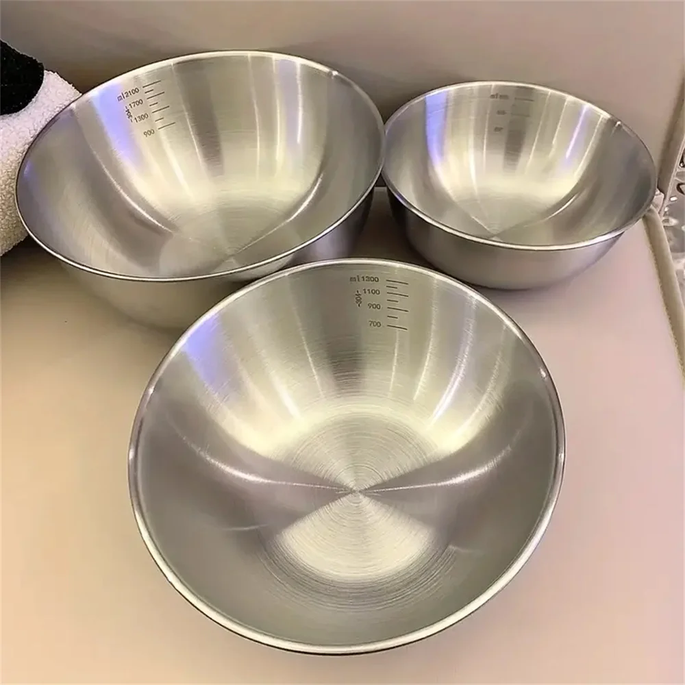 Kitchen Baking Scale - Zestaw 1-3 misek ze stali nierdzewnej