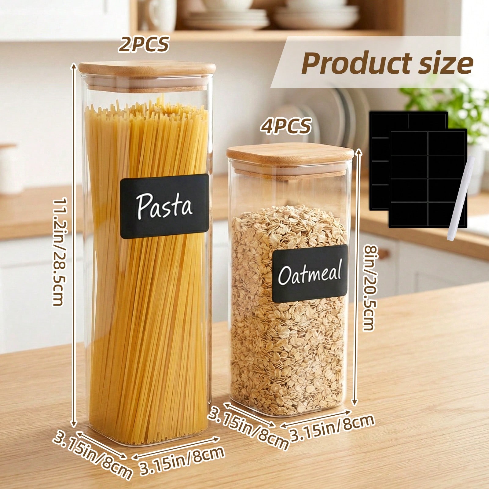 6/12 sztuk szklanych pojemnikó – Kitchen Baking Storage Containers recenzja i cena