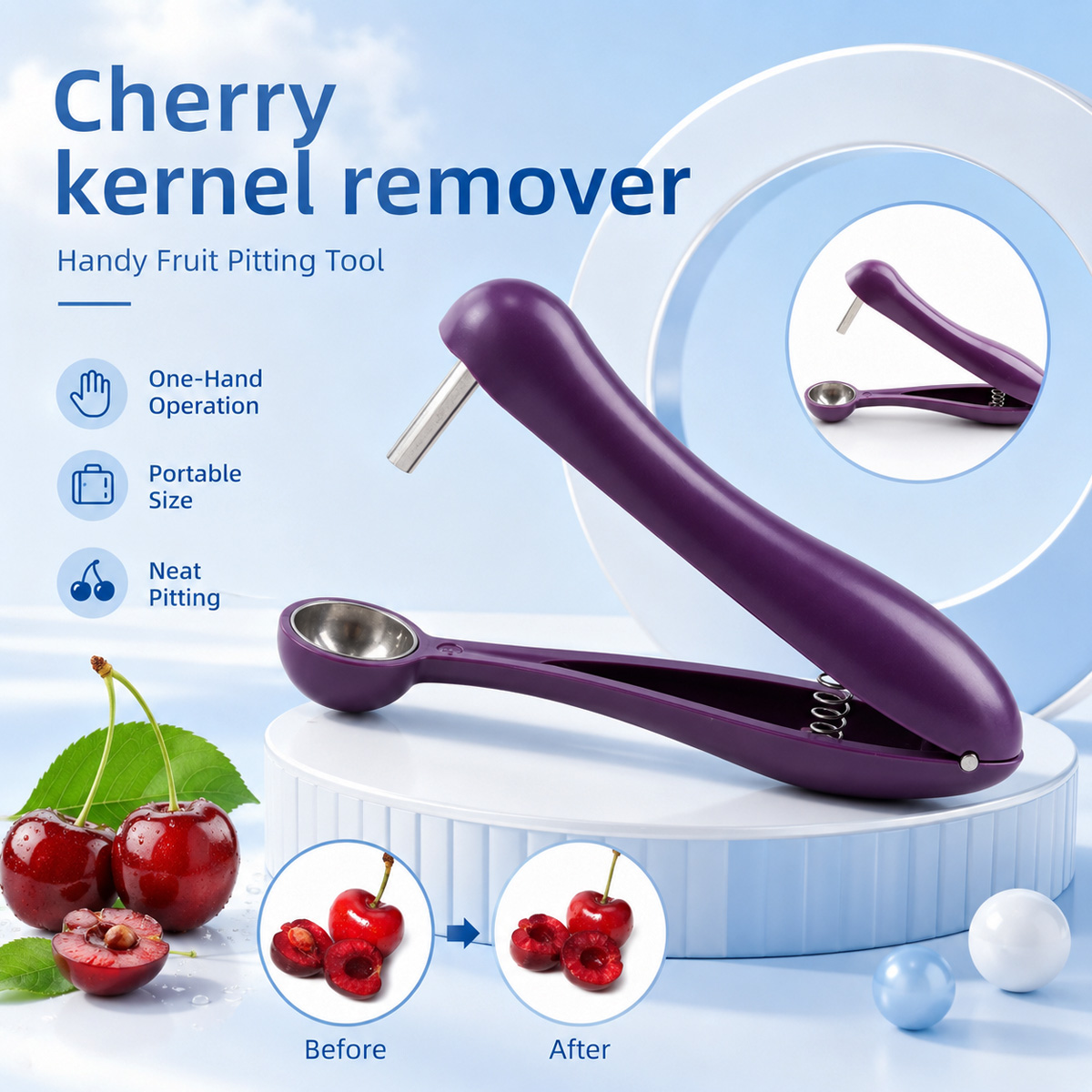 Ręczny wykrawacz do pestek wiś – Kitchen Tools For Baking recenzja i cena
