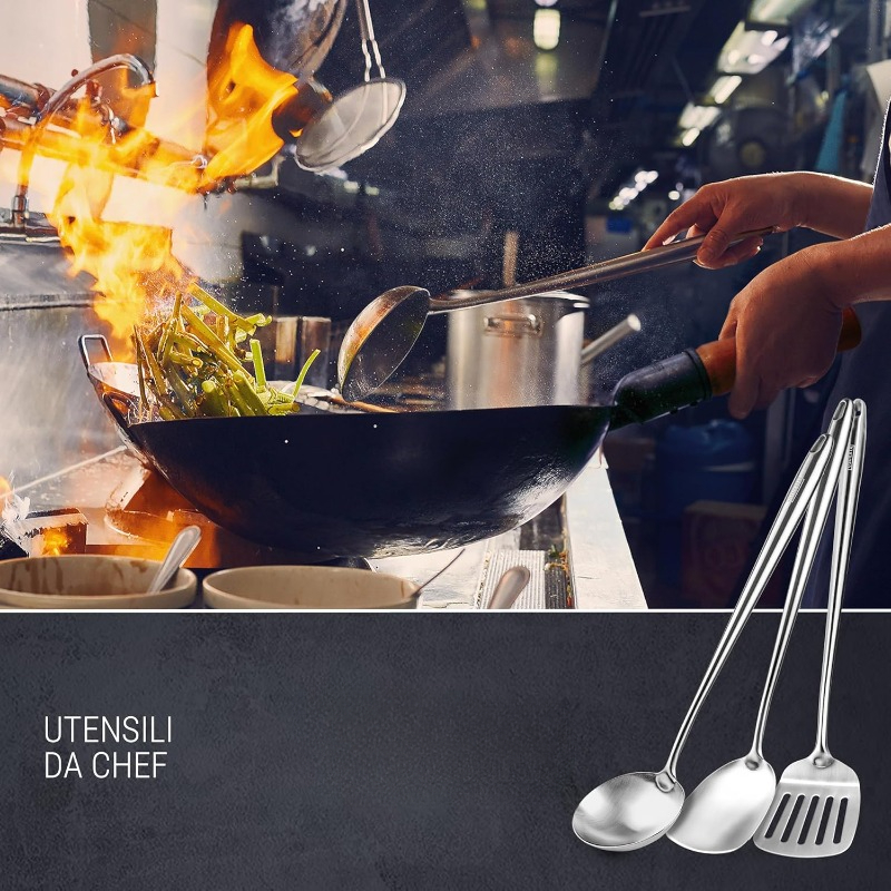 Łopatka do woka i chochla, łyż – Offset Spatula Set recenzja i cena