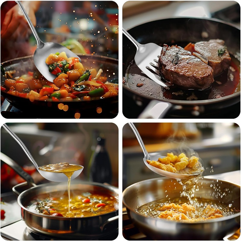 Łopatka do woka i chochla, łyż – Offset Spatula Set recenzja i cena