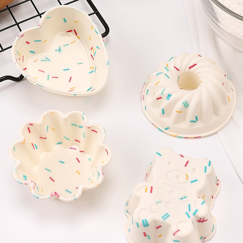 4 szt. Kolorowe silikonowe for – Kitchen Baking Utensils recenzja i cena