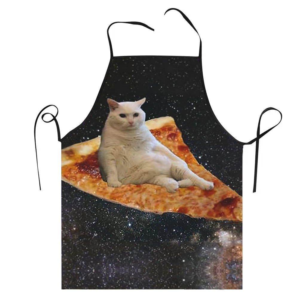 68X95cm Unisex Space Pizza Cat – Kitchen Baking Cloth recenzja i cena