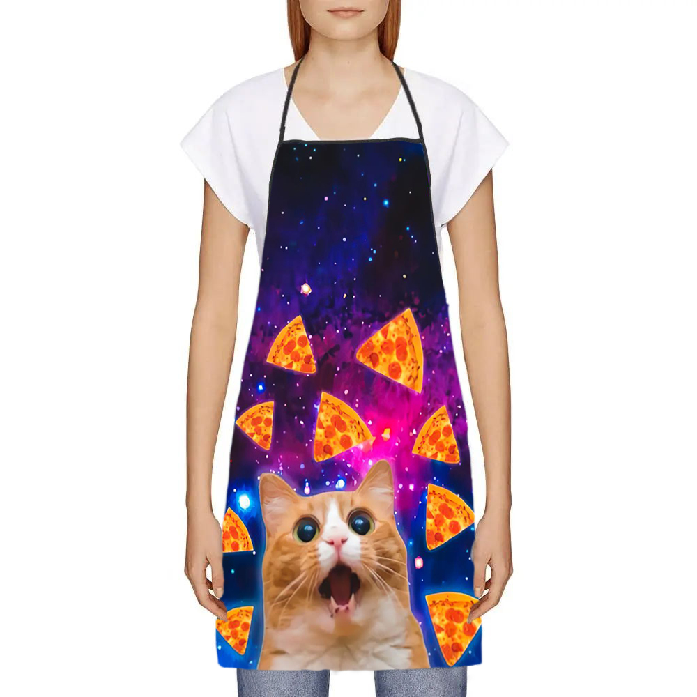 68X95cm Unisex Space Pizza Cat – Kitchen Baking Cloth recenzja i cena